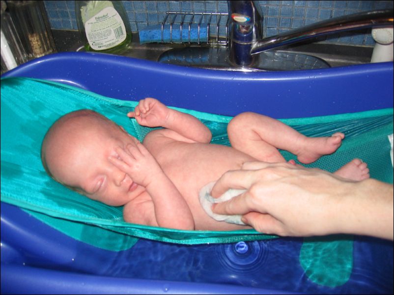 Rub-a-dub-dammock, Owen in a hammock